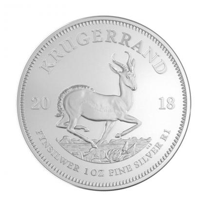Krügerrand Münze Silber Frontal